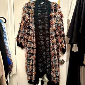 Small Black coat sweater multi